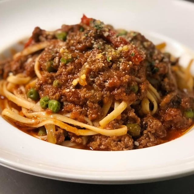 Pasta with Meat Sauce.