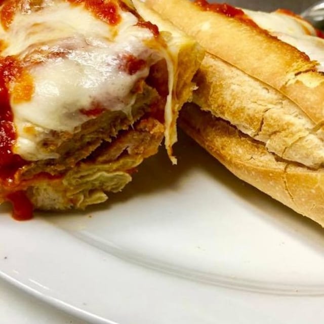 Eggplant Parmigiana Grinder.